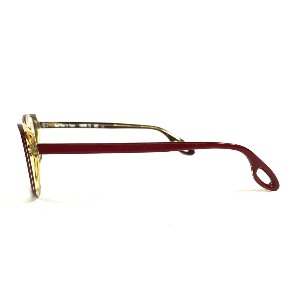 Pierre Eyeglasses Frames MARIANE T52 RA35 Red Clear Cat Eye Full Rim 51-15-140